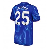 Camiseta Chelsea Moises Caicedo #25 Primera Equipación Replica 2024-25 mangas cortas